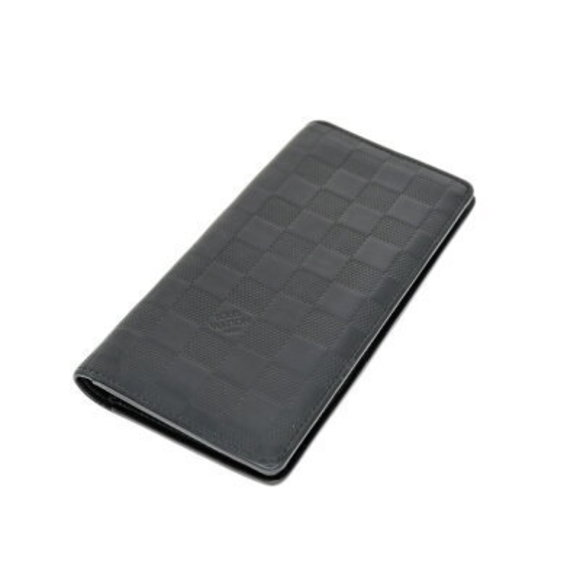 Louis Vuitton Portefeuille Brazza Damier Infini Onyx Black Wallet - Picture 1 of 6